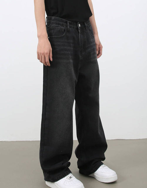 Load image into Gallery viewer, Men's Wide Leg Jeans with Pockets
