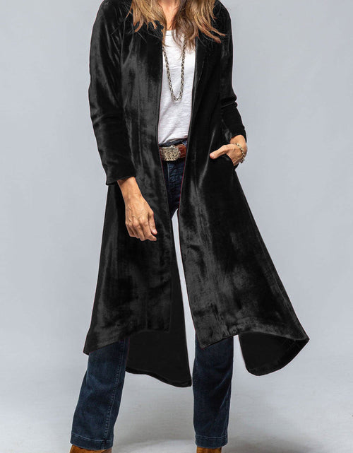 Load image into Gallery viewer, Slit Back Open Front Cardigan
