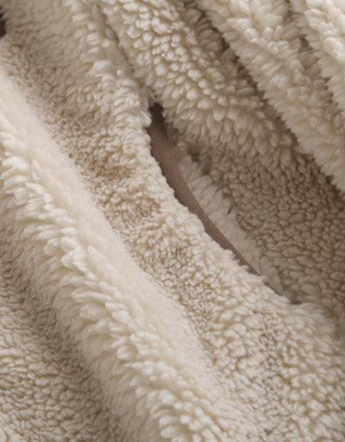 Load image into Gallery viewer, Zip Up Long Sleeve Plush Jacket
