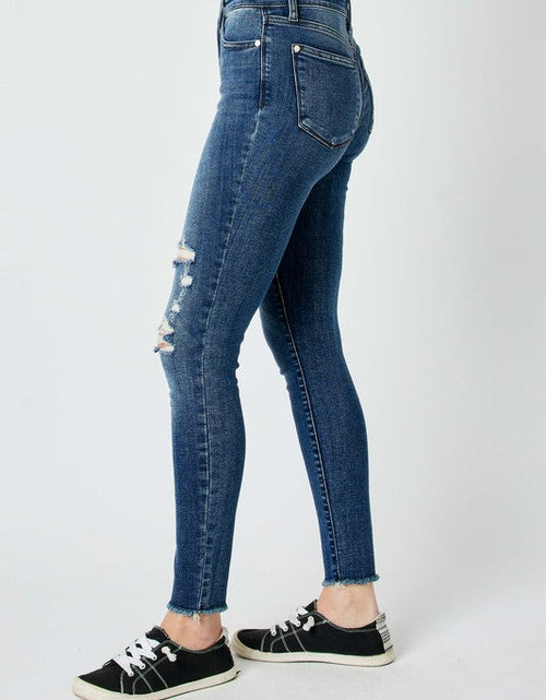 Load image into Gallery viewer, Judy Blue Full Size  High Waist Distressed Skinny Jeans
