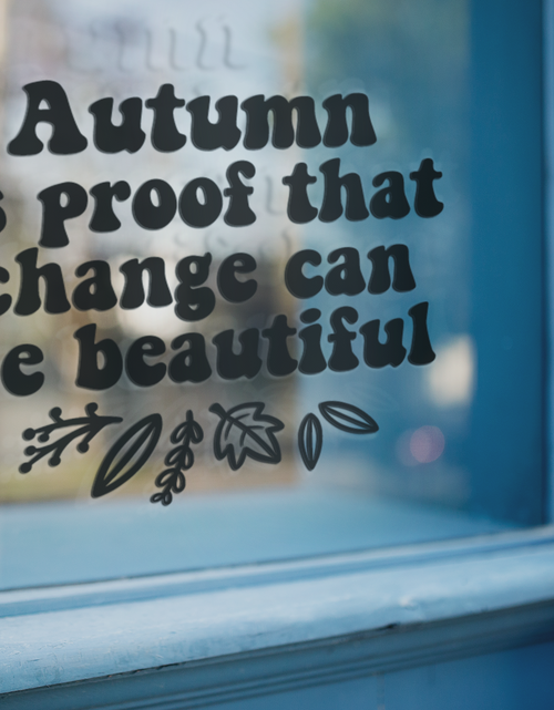 Load image into Gallery viewer, Assorted Designs Autumn Window Laptop Any Surface Labels by WinsterCreations™ Official Store
