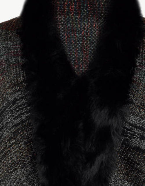 Load image into Gallery viewer, Open Front Fringe Hem Poncho
