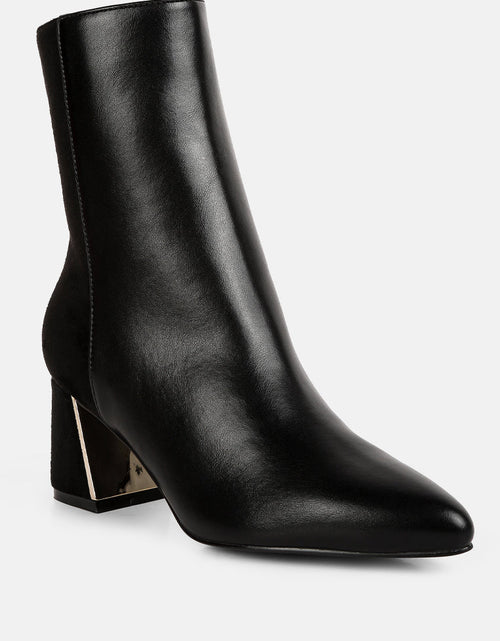 Load image into Gallery viewer, desire suede back panel high ankle boots by London Rag
