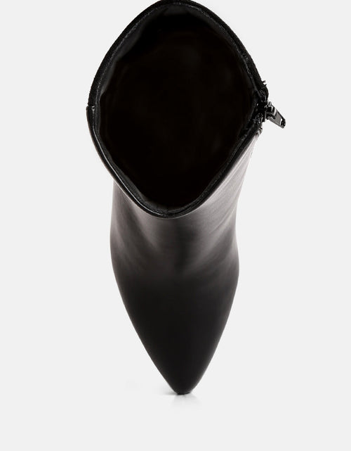 Load image into Gallery viewer, desire suede back panel high ankle boots by London Rag
