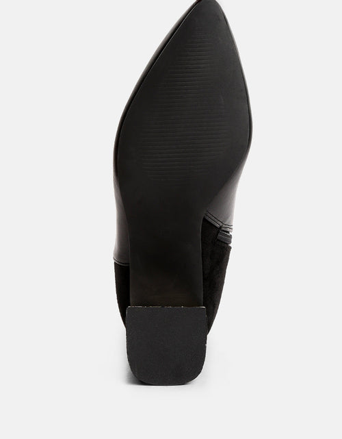 Load image into Gallery viewer, desire suede back panel high ankle boots by London Rag

