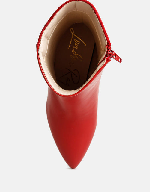 Load image into Gallery viewer, desire suede back panel high ankle boots by London Rag
