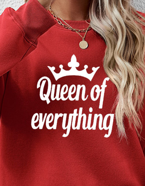 Load image into Gallery viewer, QUEEN OF EVERYTHING Round Neck Sweatshirt
