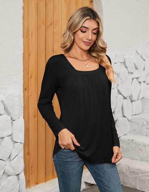 Load image into Gallery viewer, Square Neck Long Sleeve T-Shirt
