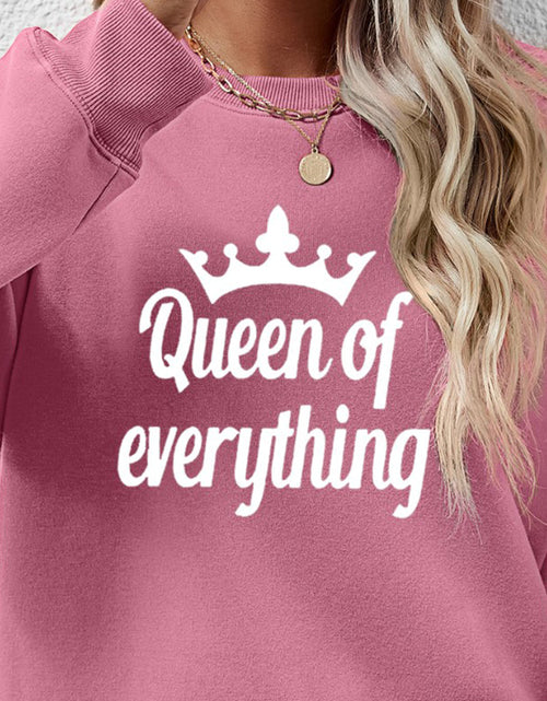 Load image into Gallery viewer, QUEEN OF EVERYTHING Round Neck Sweatshirt
