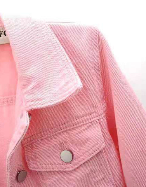 Load image into Gallery viewer, Full Size Cropped  Denim Jacket Plus Size
