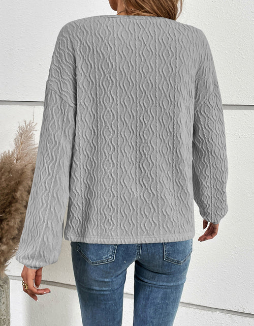 Load image into Gallery viewer, Ivy Lane Half Button Long Sleeve Top
