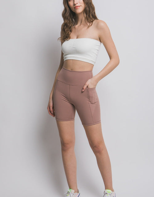 Load image into Gallery viewer, Love Tree High Waist Seam Detail Active Shorts
