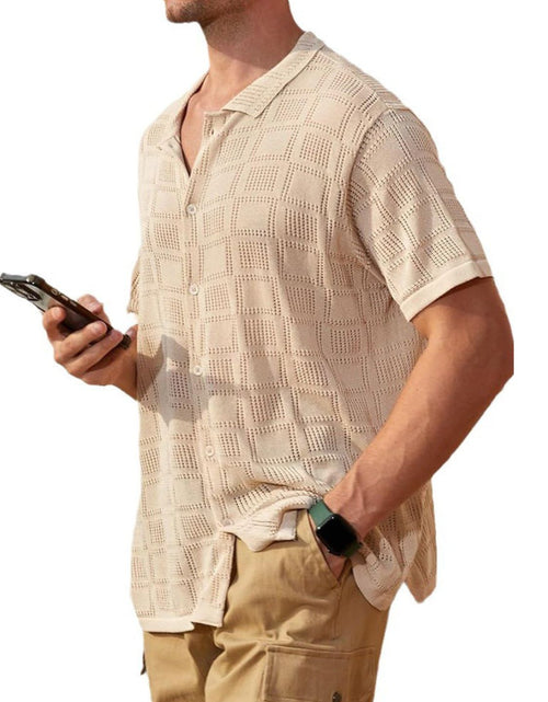 Load image into Gallery viewer, Men's Full Size Button Down Short Sleeve Plus Size
