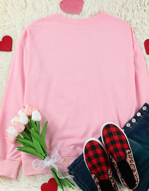 Load image into Gallery viewer, LOVER Round Neck Dropped Shoulder Sweatshirt
