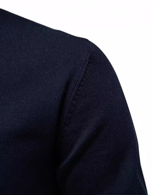 Load image into Gallery viewer, Men's Ribbed Hem V-Neck Long Sleeve Sweater
