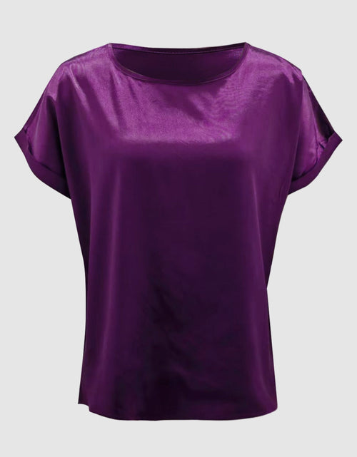 Load image into Gallery viewer, Round Neck Short Sleeve T-Shirt
