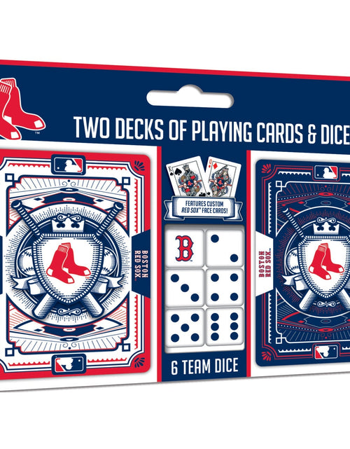 Load image into Gallery viewer, Boston Red Sox - 2-Pack Playing Cards &amp; Dice Set by MasterPieces Puzzle Company INC
