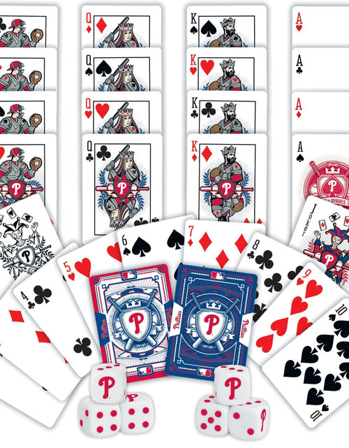 Load image into Gallery viewer, Philadelphia Phillies - 2-Pack Playing Cards &amp; Dice Set by MasterPieces Puzzle Company INC
