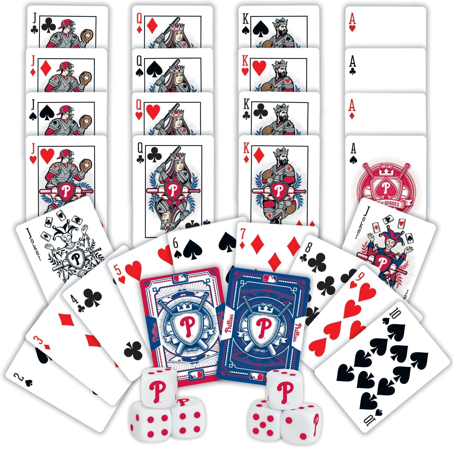 Philadelphia Phillies - 2-Pack Playing Cards & Dice Set by MasterPieces Puzzle Company INC