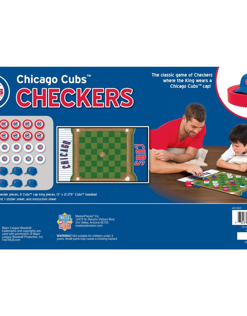Load image into Gallery viewer, Chicago Cubs Checkers Board Game by MasterPieces Puzzle Company INC
