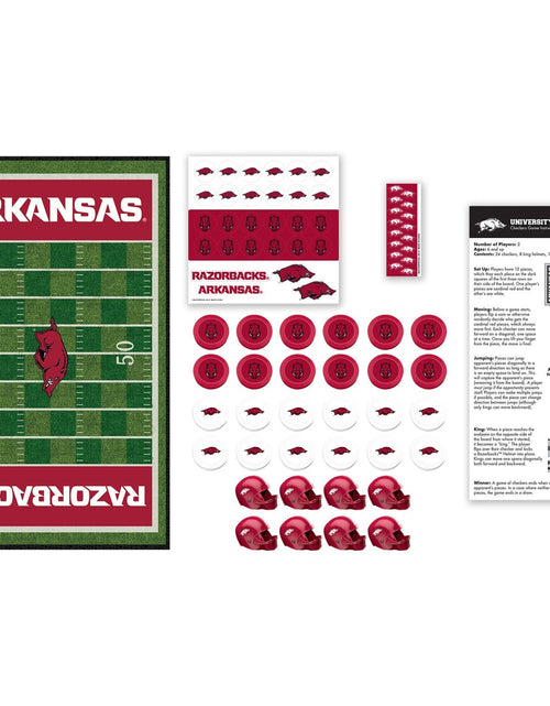 Load image into Gallery viewer, Arkansas Razorbacks Checkers Board Game by MasterPieces Puzzle Company INC
