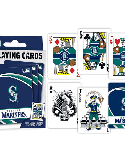 Load image into Gallery viewer, Seattle Mariners Playing Cards - 54 Card Deck by MasterPieces Puzzle Company INC
