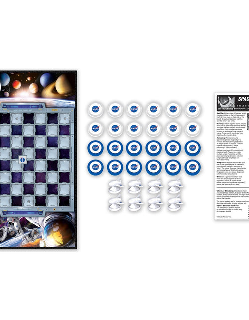 Load image into Gallery viewer, Space Mission Checkers Board Game by MasterPieces Puzzle Company INC
