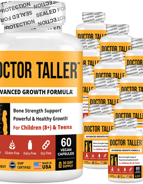Load image into Gallery viewer, Doctor Taller, For Children (8+) &amp; Teens, 60 Vegan Capsules by NuBest Nutrition®
