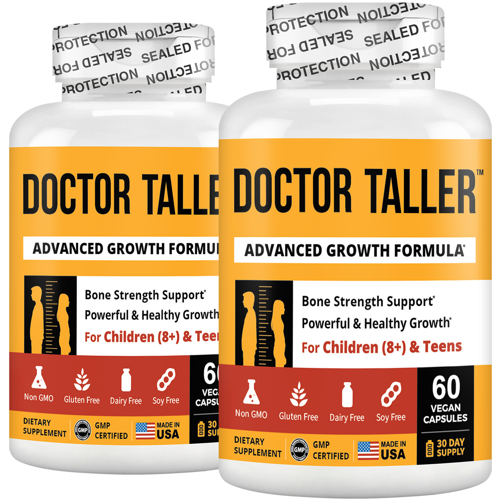 Doctor Taller Kids, Grape Multivitamins, Ages 2-9, 60 Vegan Chewables by NuBest Nutrition®