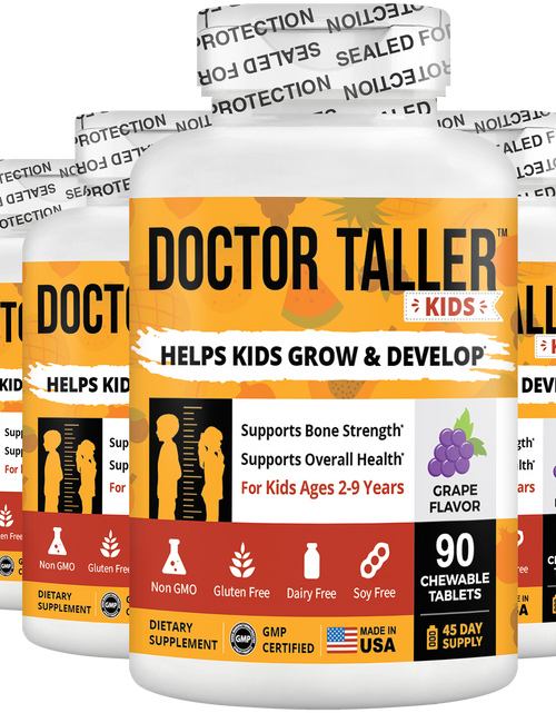 Load image into Gallery viewer, Doctor Taller Kids, Grape Multivitamins, Ages 2-9, 90 Vegan Chewables by NuBest Nutrition®
