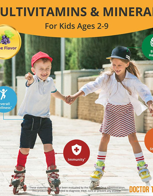 Load image into Gallery viewer, Doctor Taller Kids, Grape Multivitamins, Ages 2-9, 90 Vegan Chewables by NuBest Nutrition®
