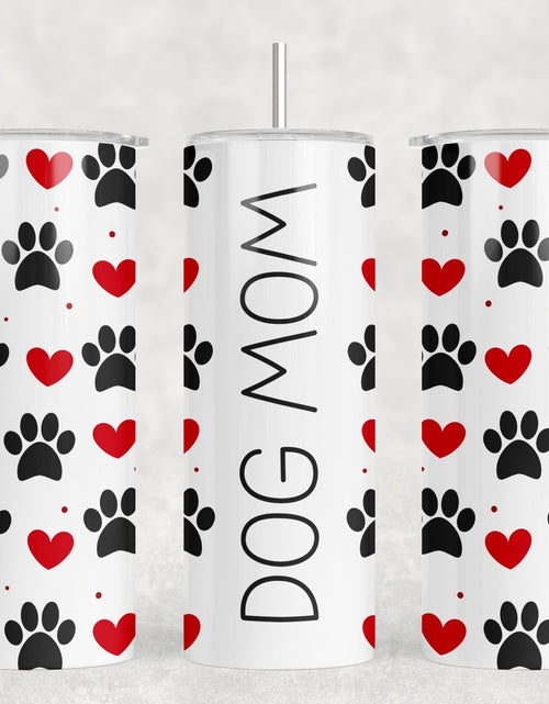 Load image into Gallery viewer, Dog Mom|Skinny Tumbler|Optional Bluetooth Speaker| Speaker Color Varies by Rowdy Ridge Co
