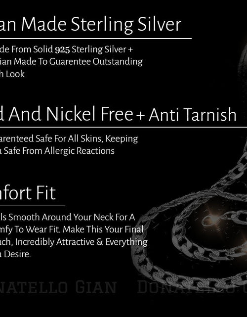Load image into Gallery viewer, Sterling Silver 925 Round Snake Chain 1MM, 16"-24", Snake Chain Necklace, Italian Made Sterling Silver 925 Unisex Chain by Donatello Gian
