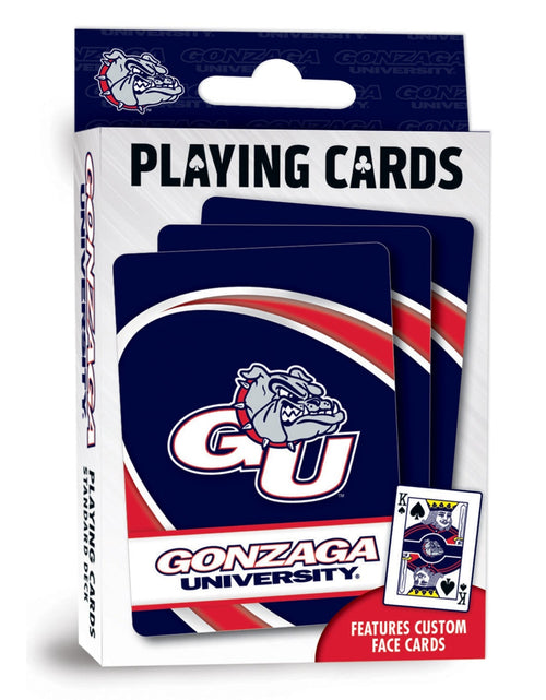 Load image into Gallery viewer, Gonzaga Bulldogs Playing Cards - 54 Card Deck by MasterPieces Puzzle Company INC
