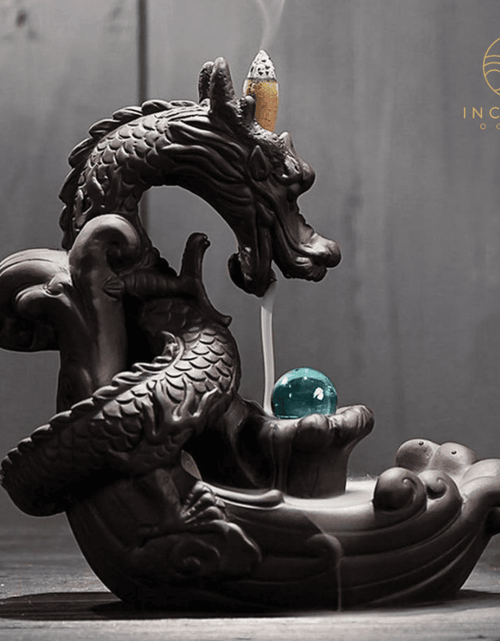 Load image into Gallery viewer, Backflow Dragon Incense Burner by incenseocean
