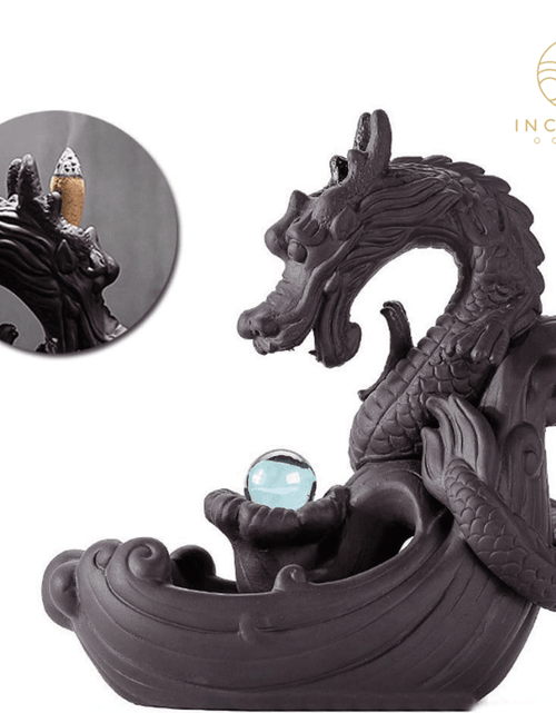 Load image into Gallery viewer, Backflow Dragon Incense Burner by incenseocean
