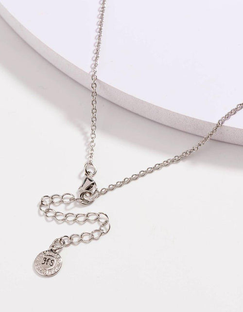 Load image into Gallery viewer, Drop Necklace for Women in Gold or Silver with Five Cubic Zirconia Stone by Hollywood Sensation®
