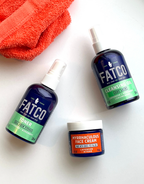 Load image into Gallery viewer, Facial Skincare Basics | Full Size, Dry Skin by FATCO Skincare Products
