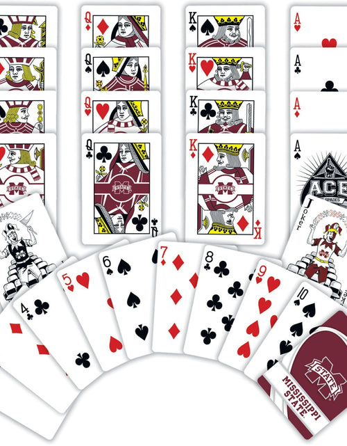 Load image into Gallery viewer, Mississippi State Bulldogs Playing Cards - 54 Card Deck by MasterPieces Puzzle Company INC
