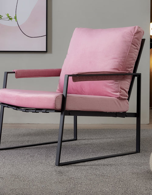 Load image into Gallery viewer, Modern Relax Single Arms Chair With Velvet Cushion by Blak Hom

