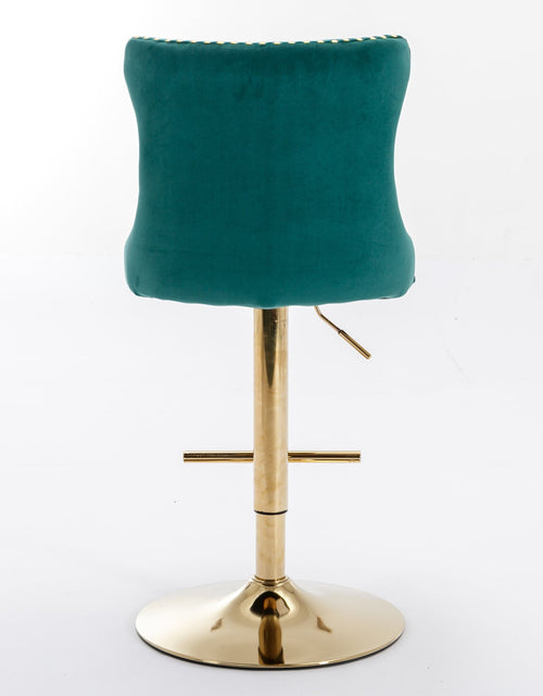 Load image into Gallery viewer, Golden Swivel Velvet Barstools by Blak Hom
