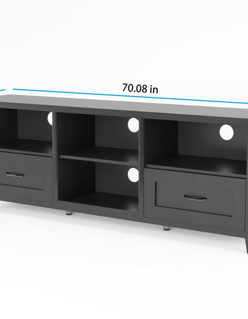 Load image into Gallery viewer, Black TV Stand for Living Room and Bedroom by Blak Hom
