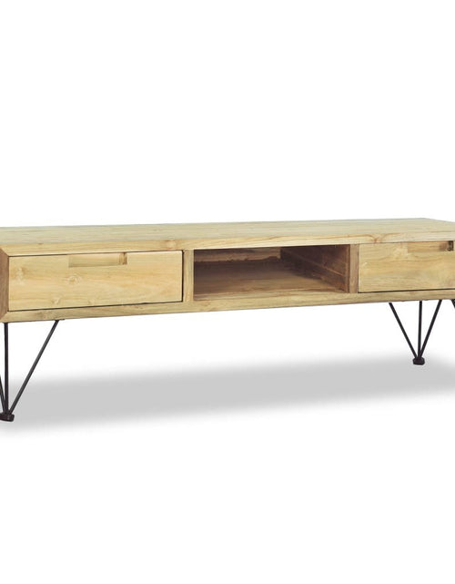 Load image into Gallery viewer, Classic Teak Wood TV Cabinet by Blak Hom

