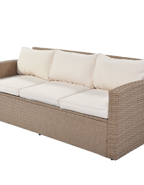 Load image into Gallery viewer, 4-Piece Conversation Sofa Set with Beige Cushions by Blak Hom

