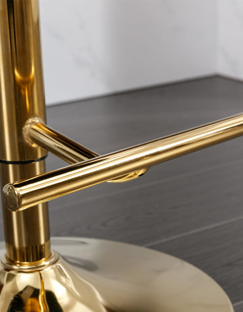 Load image into Gallery viewer, Golden Swivel Velvet Barstools by Blak Hom
