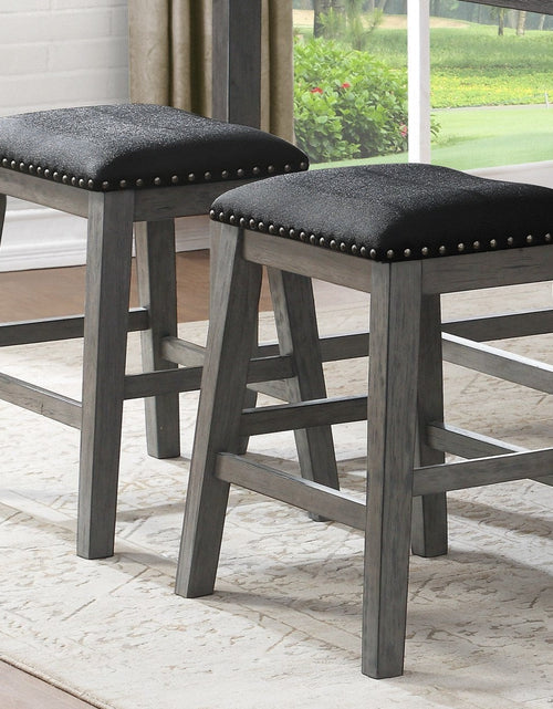 Load image into Gallery viewer, Set of 2 Faux Leather Counter Height Barstool by Blak Hom
