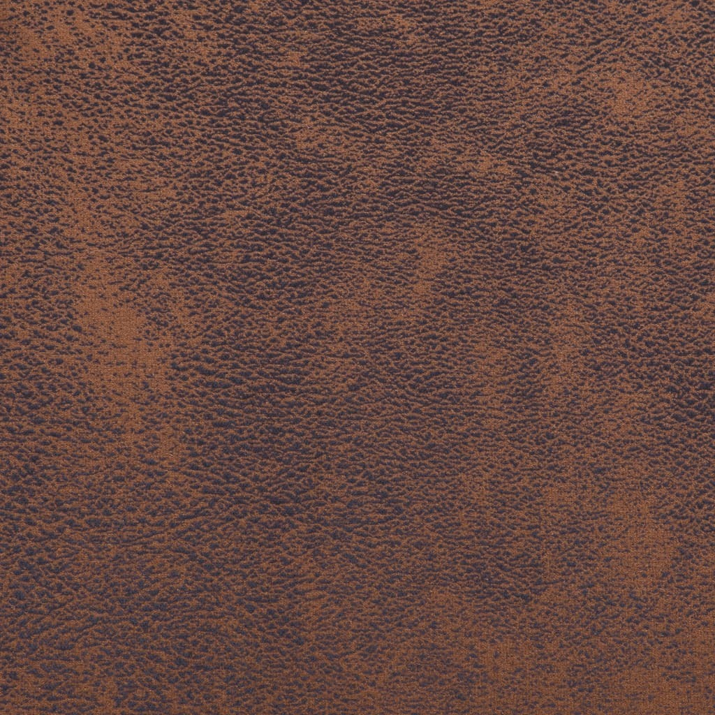 Cube Armchair Brown Faux Suede Leather by Blak Hom