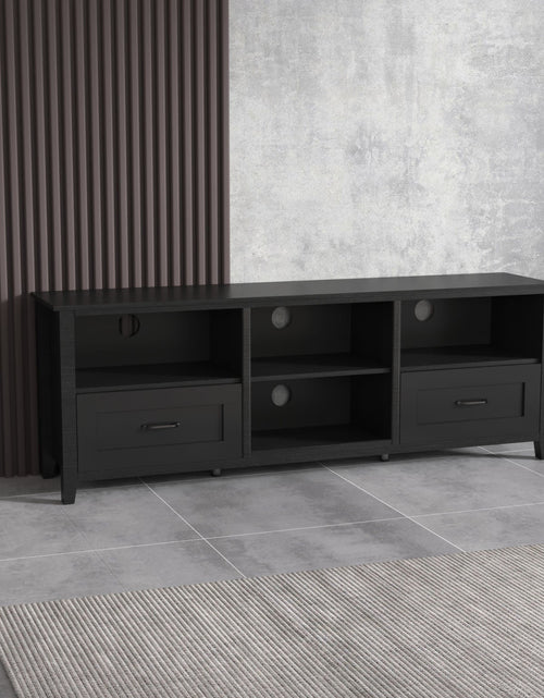 Load image into Gallery viewer, Black TV Stand for Living Room and Bedroom by Blak Hom
