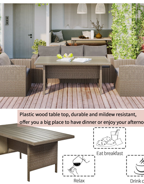 Load image into Gallery viewer, 4-Piece Conversation Sofa Set with Beige Cushions by Blak Hom

