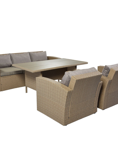 Load image into Gallery viewer, 4-Piece Conversation Sofa Set with Beige Cushions by Blak Hom
